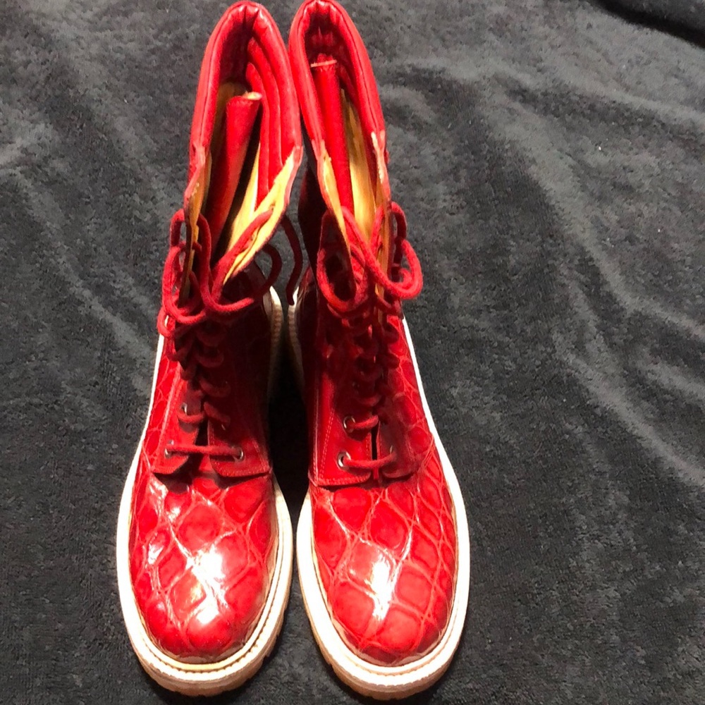 Genuine Red Alligator boots and belt